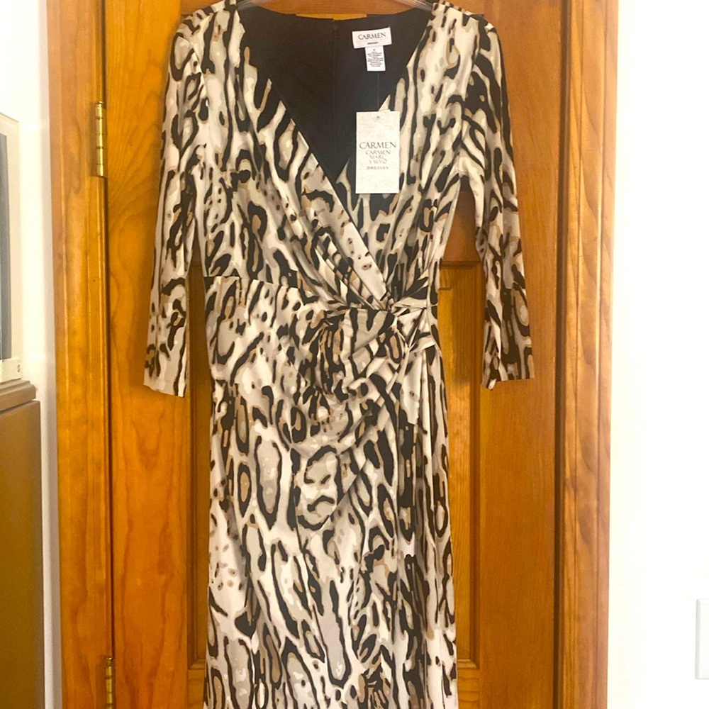 NWT leopard print long sleeve dress SZ 6